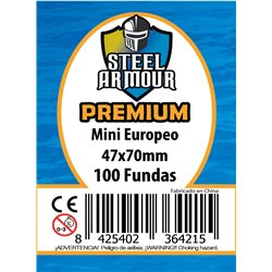 100 FUNDAS TAMAÑO MINI EUROPEO PREMIUM (47X70MM)