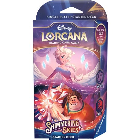 DISNEY LORCANA - SHIMERING SKYES KIT DE INICIO- ELSA Y RALPH