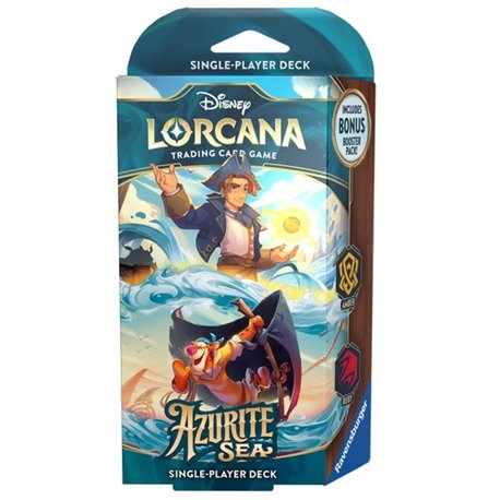 Disney Lorcana Trading Card Game: Azurite Sea Amber and Ruby Single-Player Deck