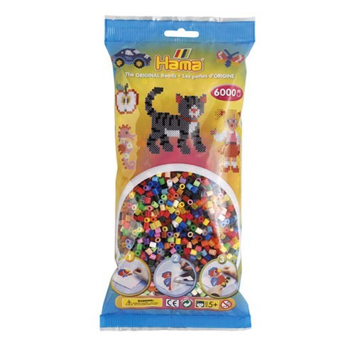 Hama midi mix 68 (48 colores) 6000 piezas