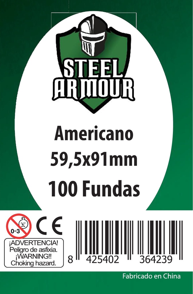 100 FUNDAS TAMAÑO AMERICANO (59,5X91MM)