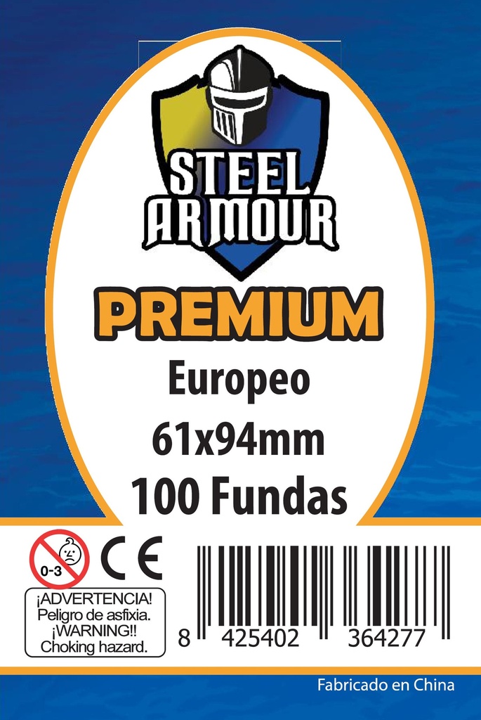 100 FUNDAS TAMAÑO EUROPEO PREMIUM (61X94MM)