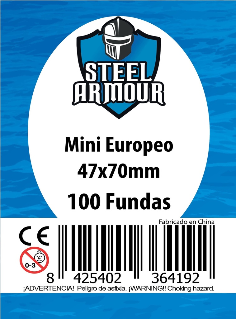 100 FUNDAS TAMAÑO MINI EUROPEO (47X70MM)