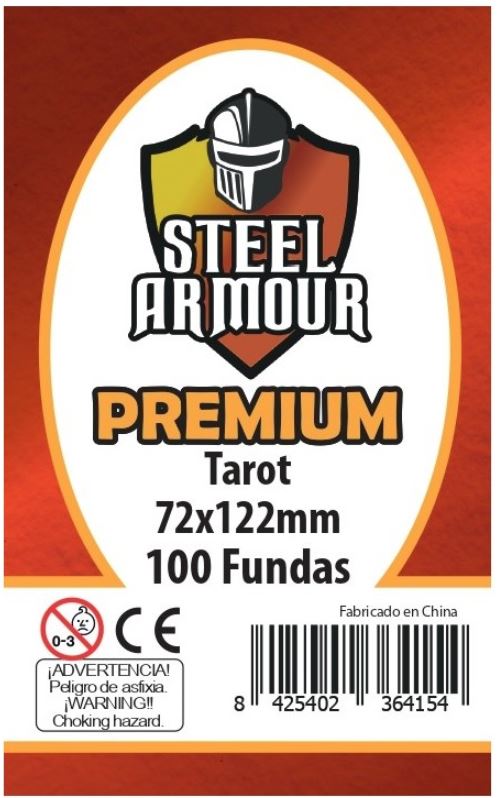 100 FUNDAS TAMAÑO TAROT PREMIUM (72X122MM)