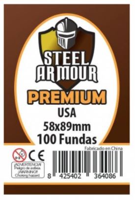 100 FUNDAS TAMAÑO USA PREMIUM (58X89MM)