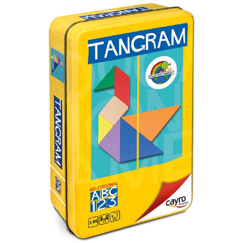 TANGRAM - CAJA DE MADERA Y METAL