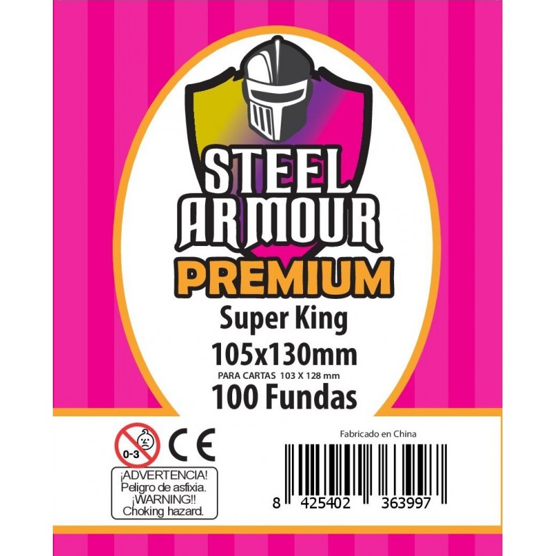 100 FUNDAS TAMAÑO SUPER KING PREMIUM (105X130MM)
