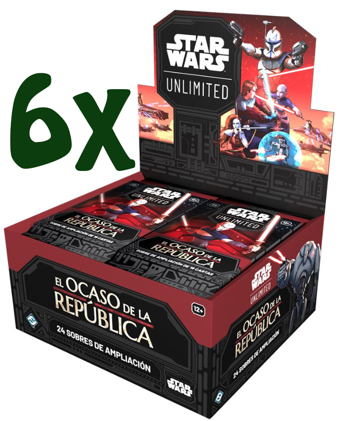 6 Cajas de SWU El Ocaso de la República Español + 10 sobres promo