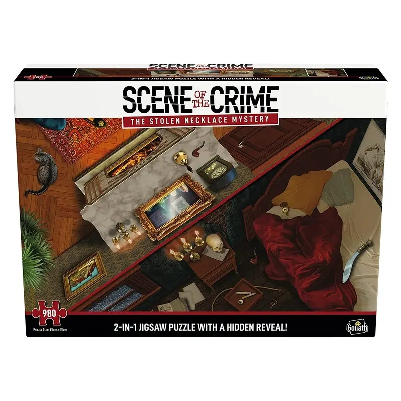Juego de mesa puzzle escena del crimen el misterio del collar robado