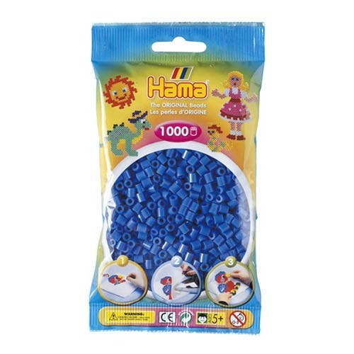 [028178207090] Hama midi azul claro 1000 piezas