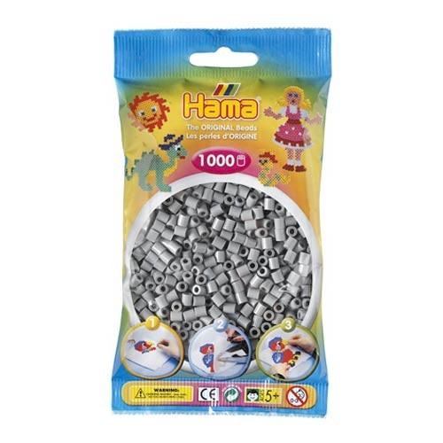 [028178207175] Hama midi gris 1000 piezas