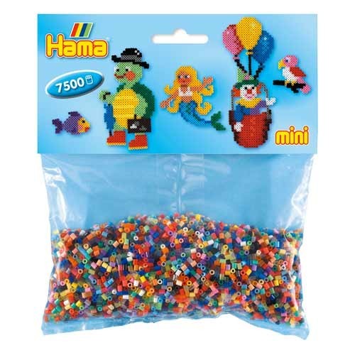 [028178583927] Hama Mini mix 7500 piezas 48 colores