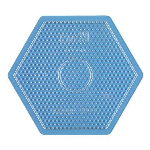[028178276003] Placa / Pegboard hexagonal grande transparente para Hama midi