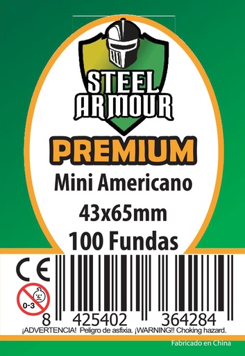 [8425402364284] 100 FUNDAS TAMAÑO MINI AMERICANO PREMIUM (43X65MM)