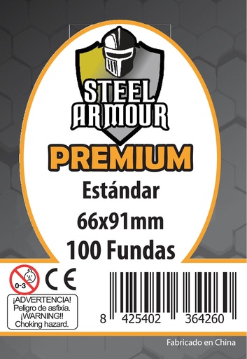 [8425402364260] 100 FUNDAS TAMAÑO ESTÁNDAR PREMIUM (66X91MM)