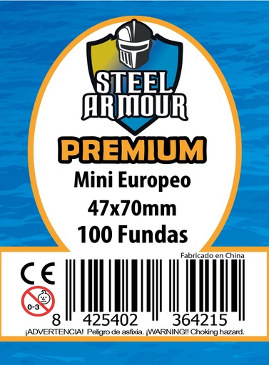 [8425402364215] 100 FUNDAS TAMAÑO MINI EUROPEO PREMIUM (47X70MM)