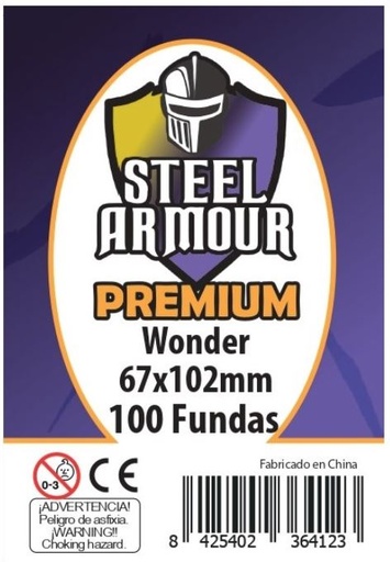 [8425402364123] 100 FUNDAS TAMAÑO WONDER PREMIUM (67X102MM)