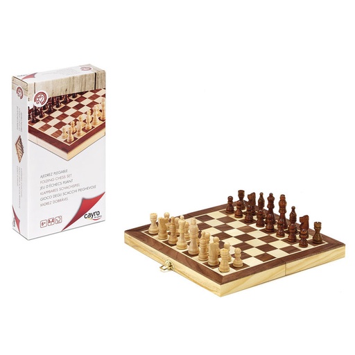 [8422878706013] AJEDREZ PLEGABLE DE MADERA