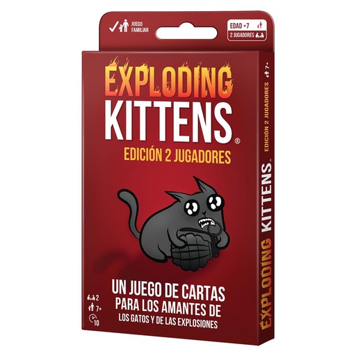 [0810083041827] EXPLODING KITTENS EDICIÓN 2 JUGADORES