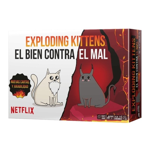 [0810083044699] EXPLODING KITTENS EL BIEN CONTRA EL MAL