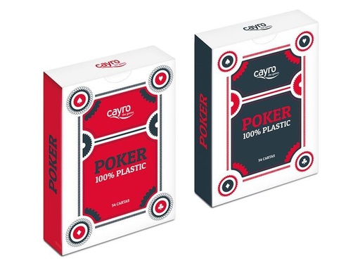 [8422878755059] Cartas Póker 100% plástico