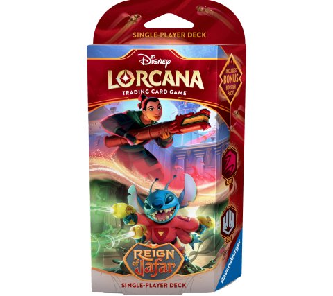 [4050368984821] Disney Lorcana: Reign of Jafar - Starter Deck / Ruby & Steel