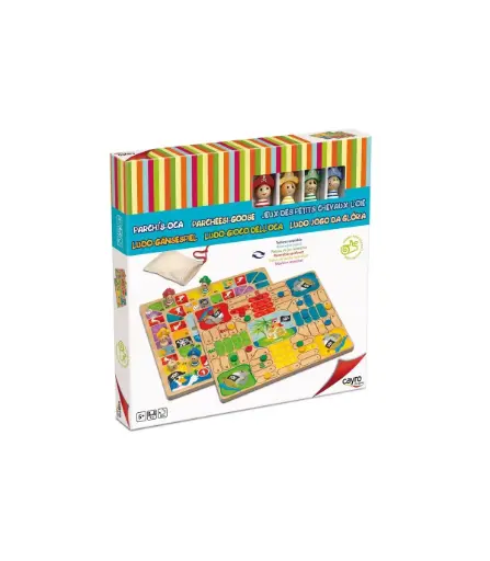 [8422878808434] Juego Parchis Y Oca Piratas De Madera Cayro