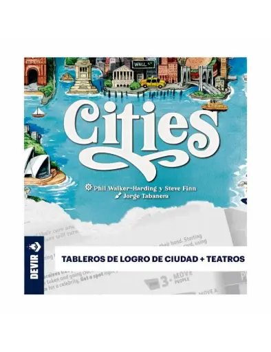 [8436625612809] Cities: Expansión Tableros de Logro de ciudad + Teatros