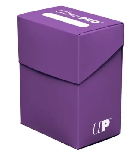 [074427824822] Caja de mazo, para 85 cartas. Deck Box Solid Violeta Ultra Pro.
